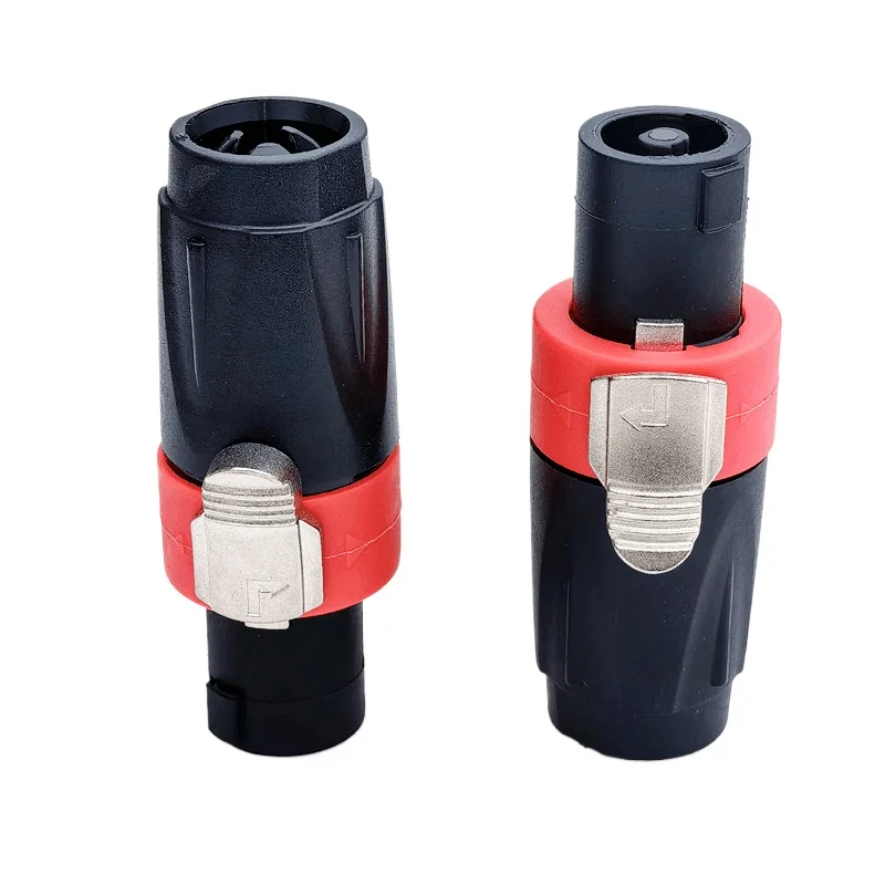 Rote Farbe 4 Stück NL4FX Professioneller Vierkern-Lautsprecherstecker aus reinem Kupfer für Line-Array-Lautsprecheranschluss – Detail 14