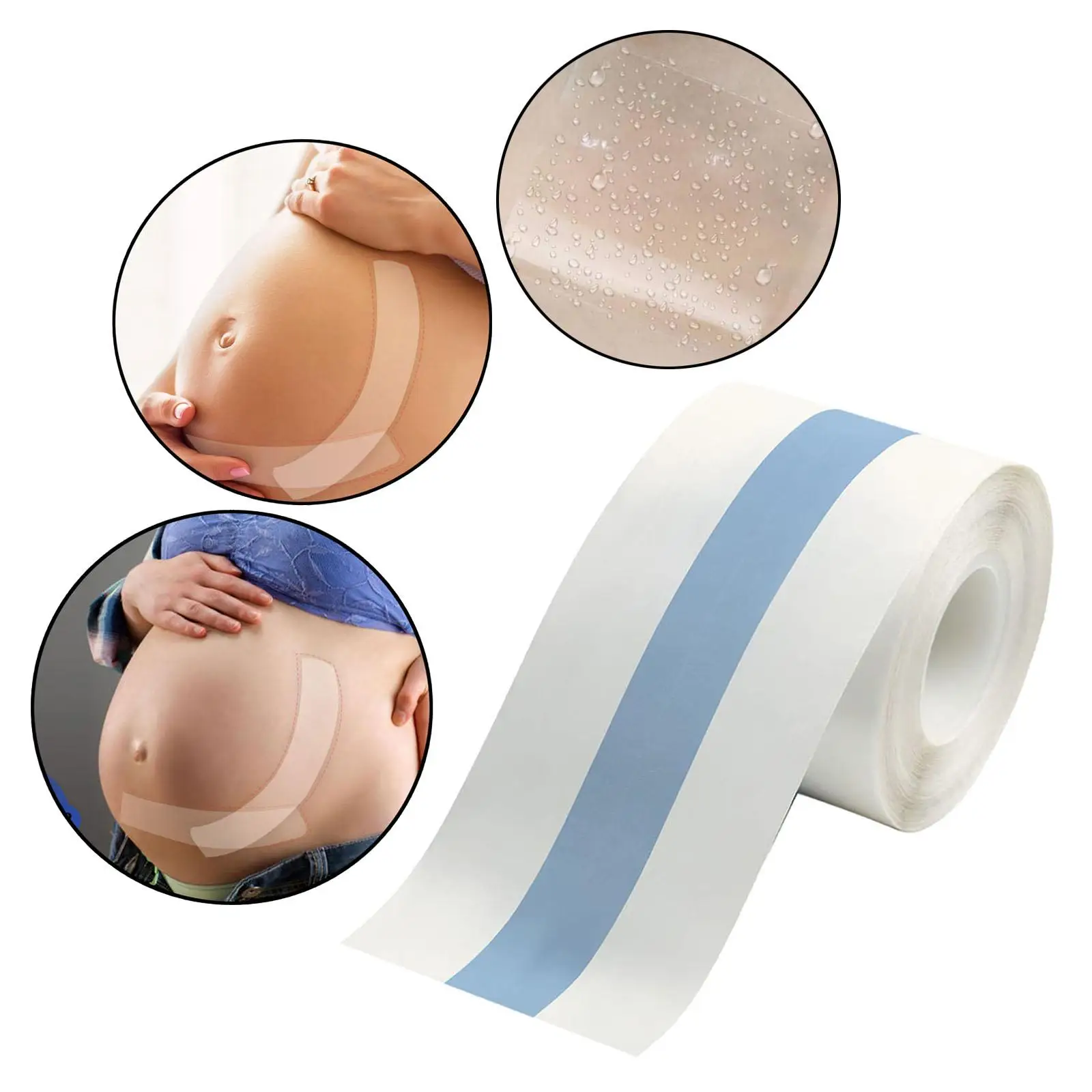 Back & Bump Comfort Pregnancy Tape - Maternity Belly Support Tape | #1  Pregnancy Gifts For Women, Pregnancy Belt - Gift for Expecting Mom (Blue)