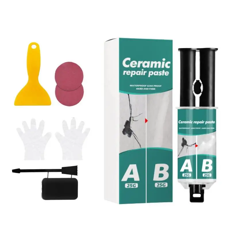 Tile Repair Paste Kit Bathtub Marble Furniture Toilet Crack Repair