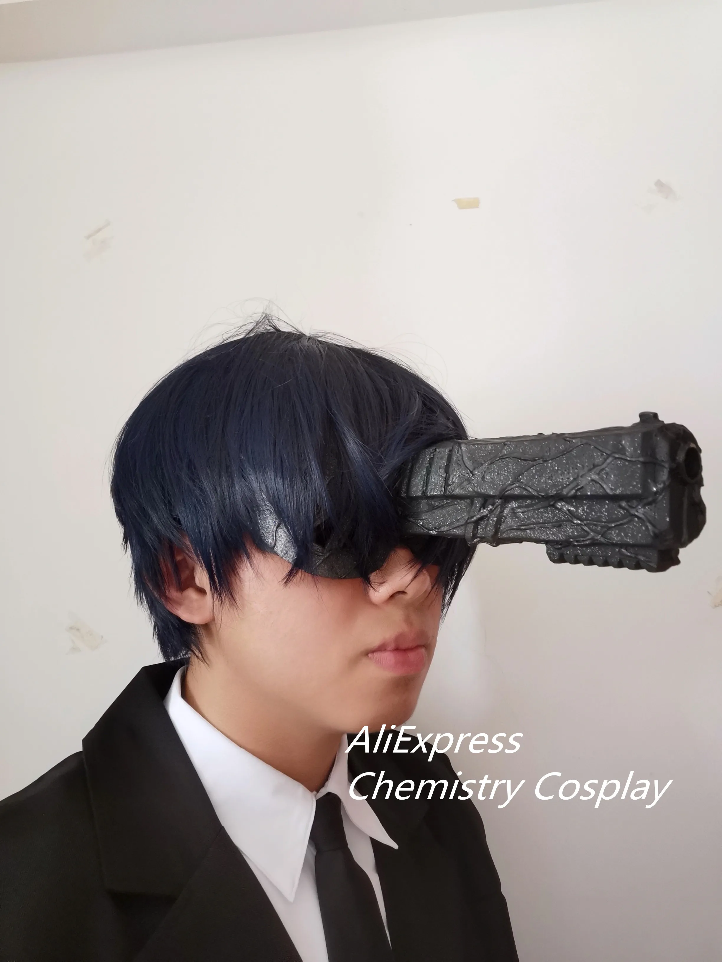 Homem motosserra Anime Peruca Cosplay e Boné, Temporada 2, Hayakawa Aki,  Fiber Arma Chapelaria, Preto Adereços Acessórios, Denji Makima, Anjo Diabo