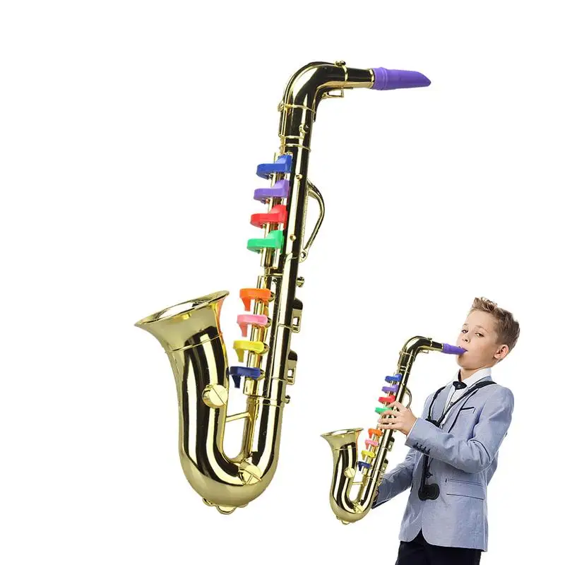 Saxophone Musical Instrument Toy Horn Instrument Saxophone Model Toy Musical Saxophone Model Multifunctional Early Educational Toys Instrument