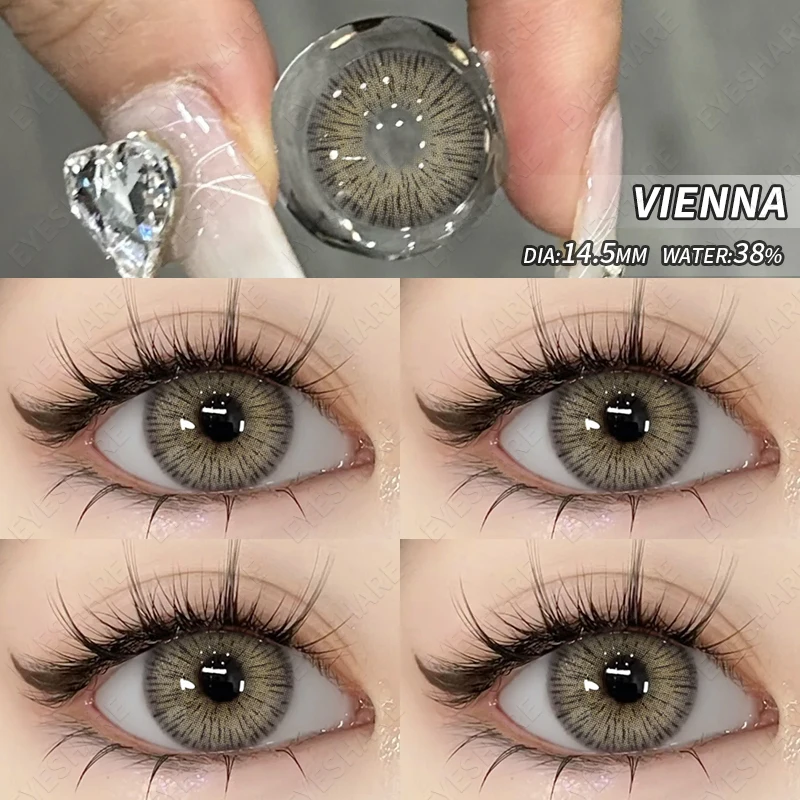 Vibrant Color Contact Lenses - Yearly Natural Look with Fast Delivery