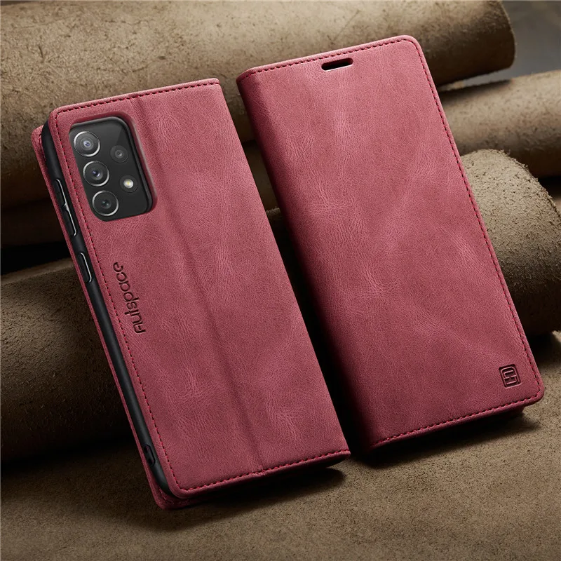 Magnetic Flip Leather Wallet Phone Case with Card Holder