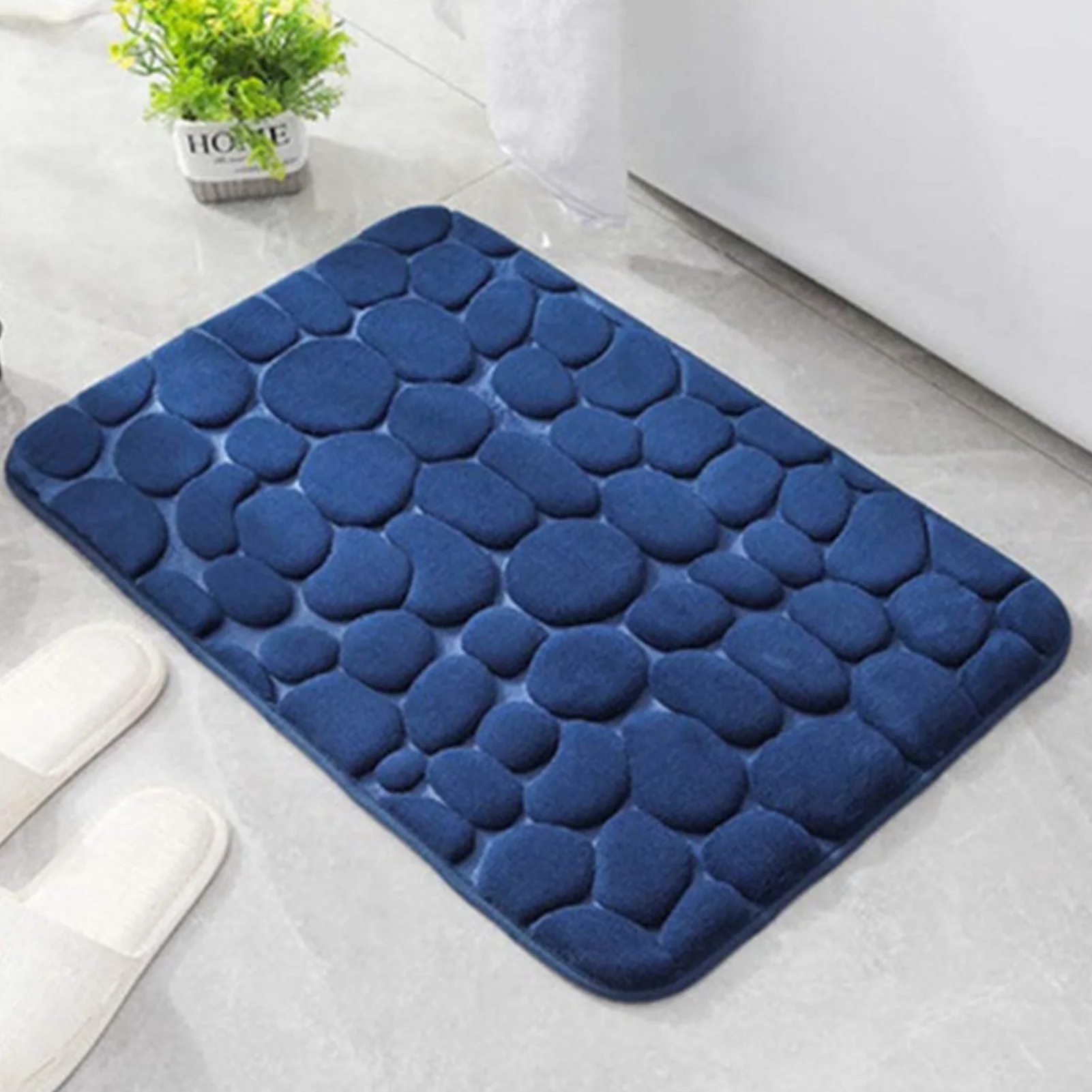 Shower Mat Non-Slip, 24x 24 Inch Square, Soft Comfort Bath Mats with  Drainage Holes, PVC Loofah Massage Bathmat for Shower, Tub, Bathroom, Wet  Areas