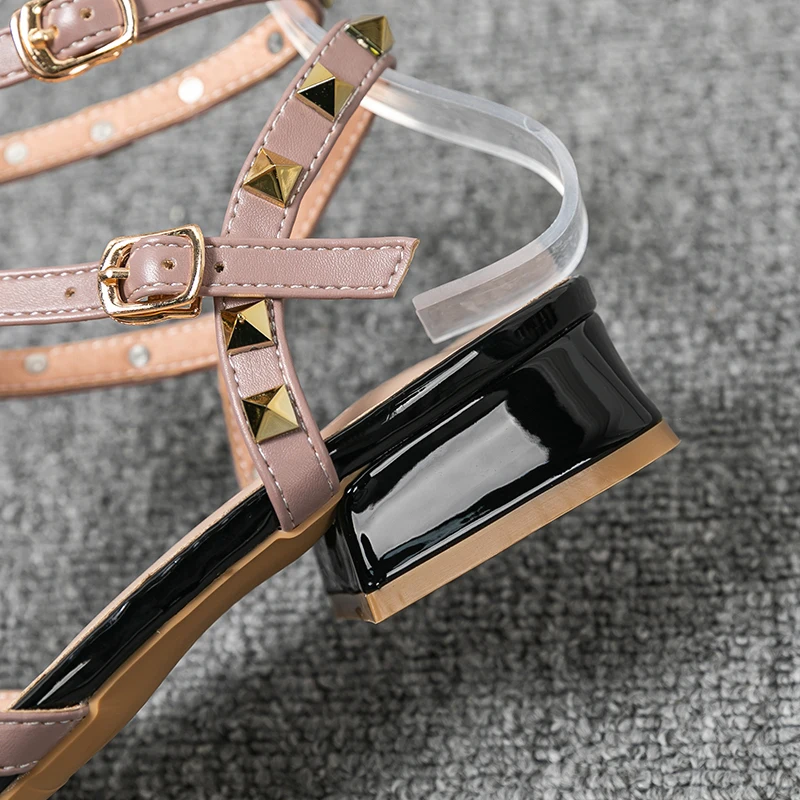 Riveted Red Heels Women's Casual Summer