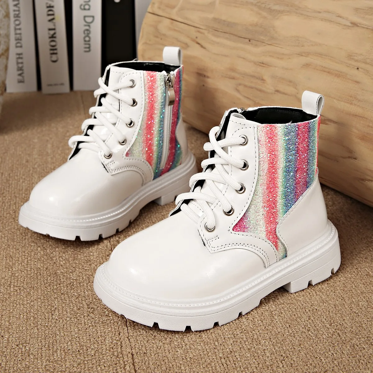 Girls Ankle Boots Autumn Casual School Shoes