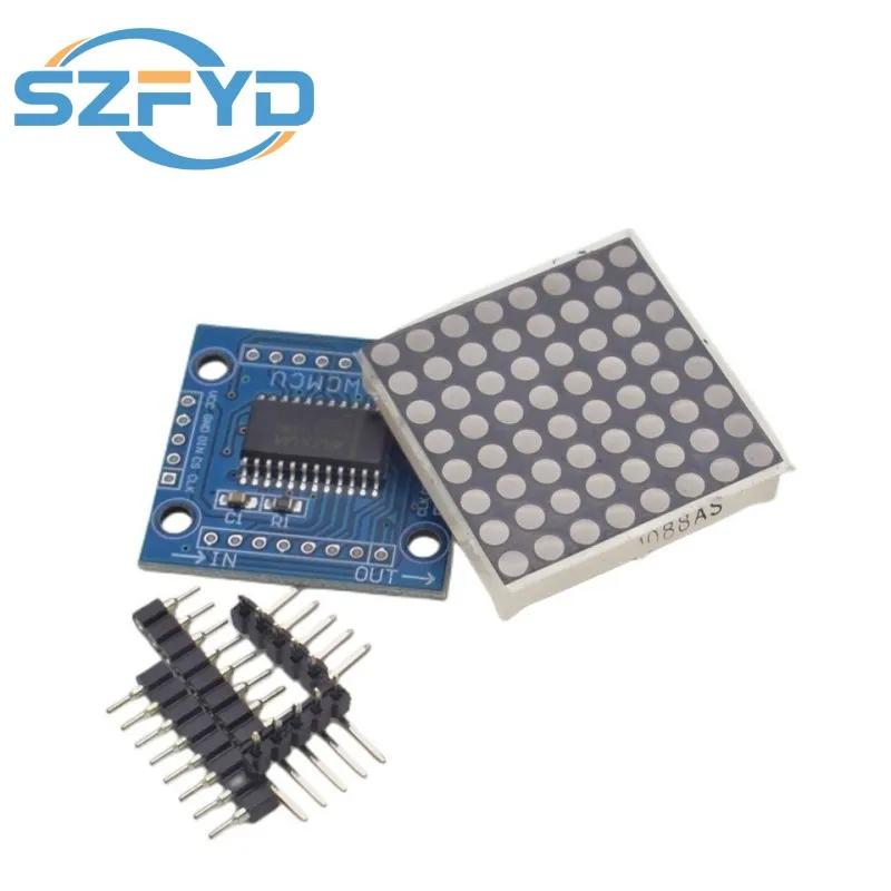 MAX7219 도트 매트릭스 모듈 제어 모듈 마이크로 컨트롤러 제어 드라이버 DIY 키트 MCU LED 모듈 디스플레이 모듈