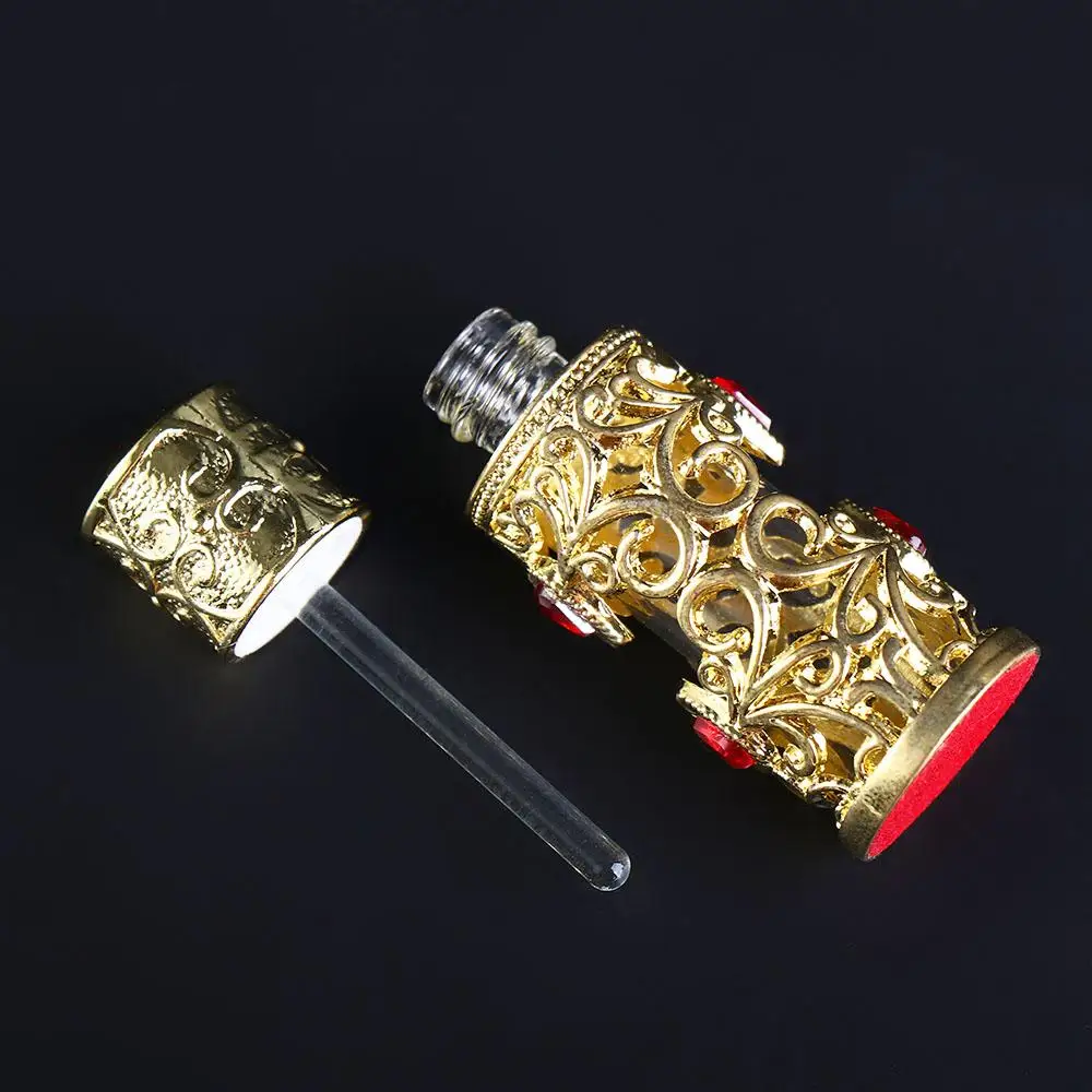 Alloy Dropper Arabian Style Dubai Middle East Style Perfume Bottles Cosmetic Container Refillable Bottles Essential Oil Bottles