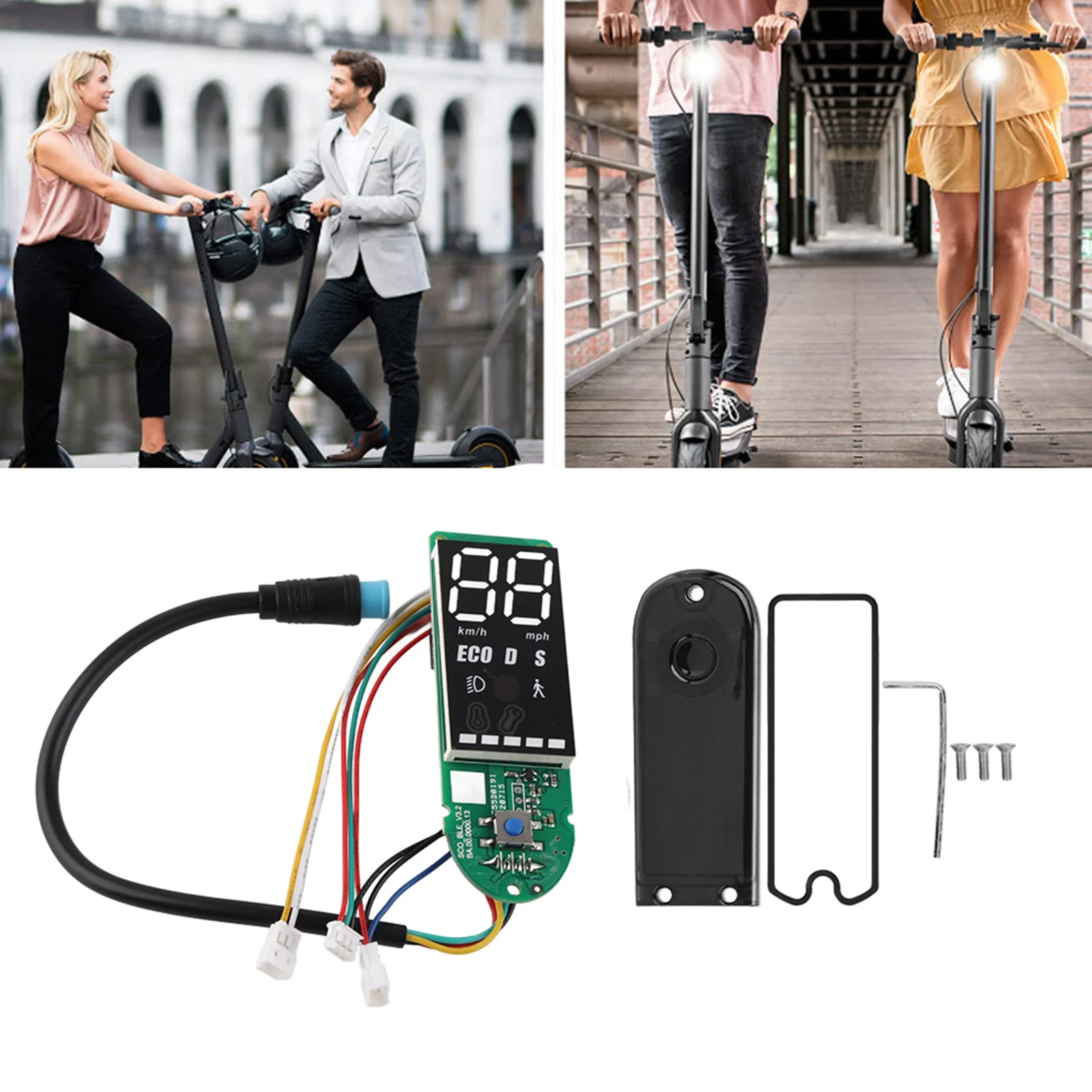 방수 커버가 포함된 Ninebot MAX?G30용 스쿠터 보드 스쿠터 회로 기판 회로 대시보드