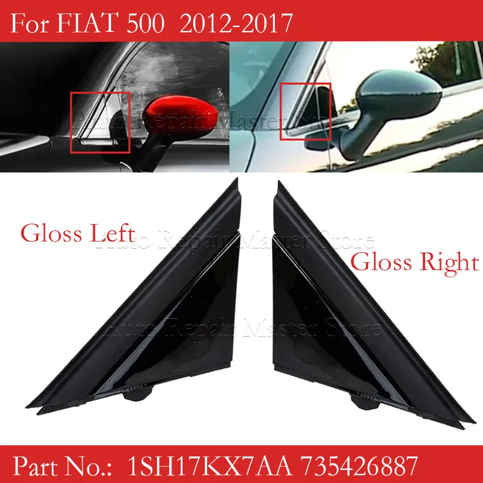 Couvertures de Drapeau de à Porte de Voiture Pièce Détachée Remplacement pour Fiat 500 2012-2017