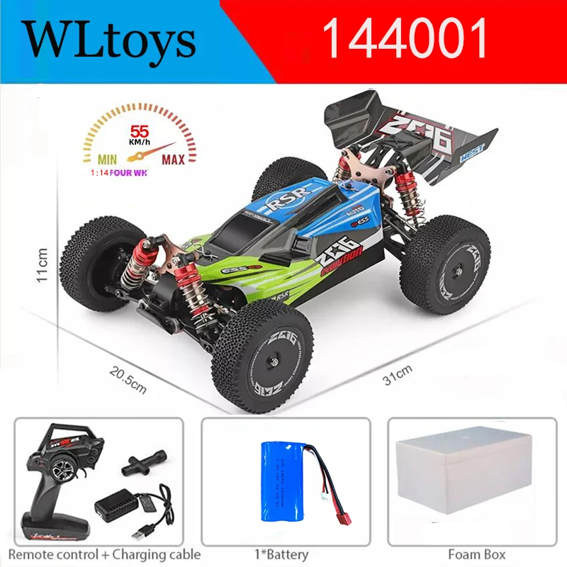 WLtoys 144010/144007 2.4G Racing RC Car 70 km/h Brushless Motor