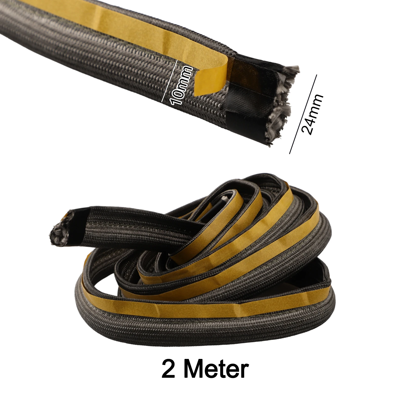 Stove rope seal Door Seal Black Diameter 10mm Fire Glue Glass Yarns Oven Thermal Insulation 1pcs Practical
