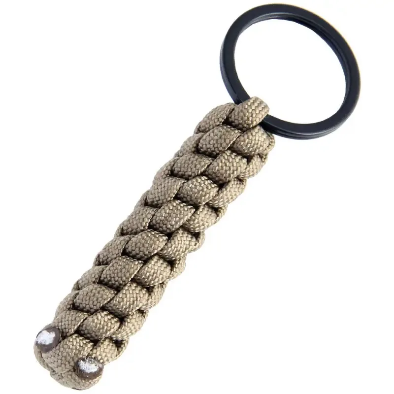 Paracord Schlüsselanhänger Orange-blau – Bastelidee