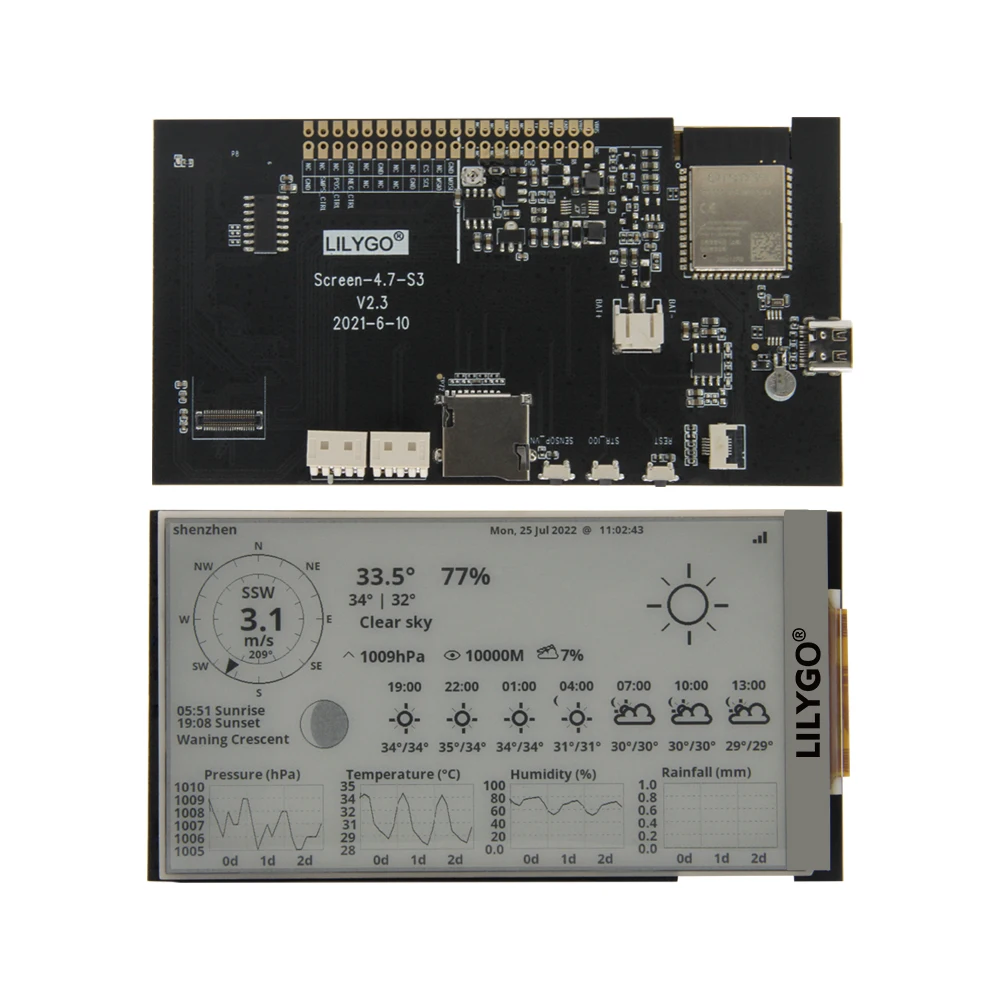 รูปสินค้า โมดูลจอภาพ E-Paper 4.7 นิ้ว สำหรับโปรเจกต์ IoT