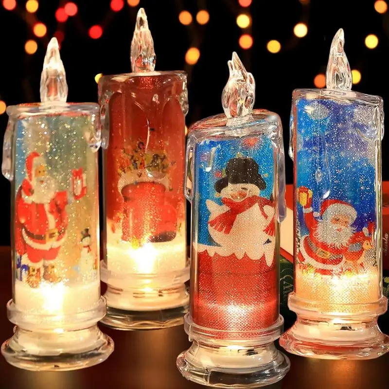 

Christmas Flameless Candles LED Clearance Pillar Candles Battery Operated Candle Flickering Flame Light Xmas Party Decor