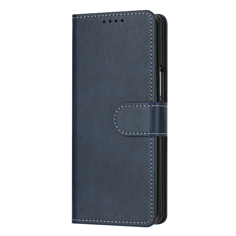Solid Color Flip Wallet Phone Case – Leather Etui Cover