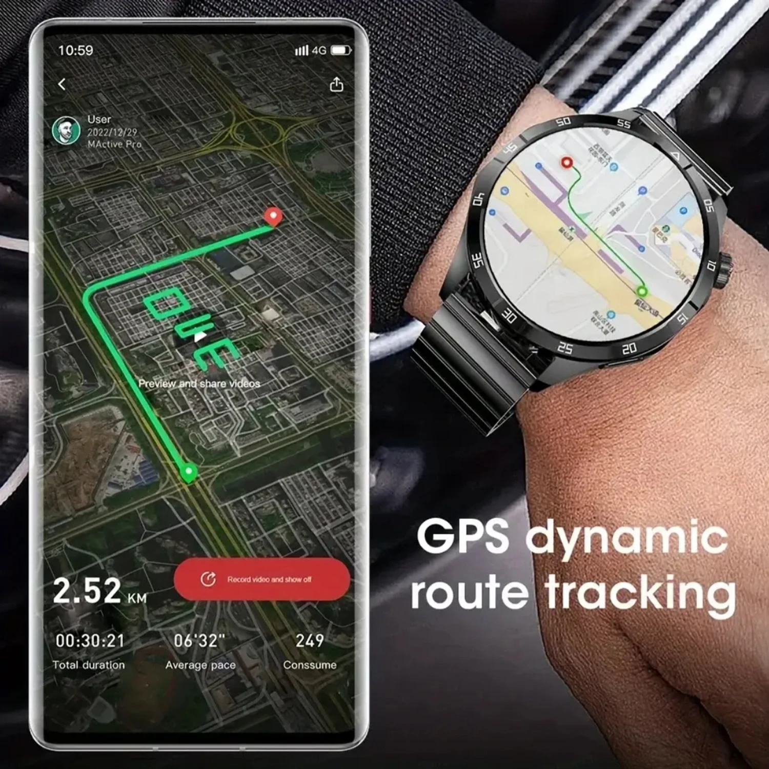 2025New GT4 Pro NFC GPS لهواوي الرياضة ساعة ذكية ا...