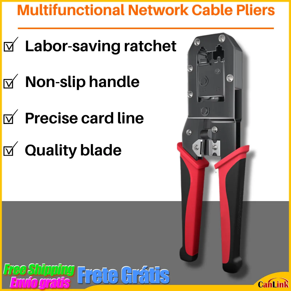 2023 Nuovo Strumento Di Crimpatura Rj45 Rete Ethernet Cavo Lan Crimpatrice Spelafili Modulare 8P Rj45 E 6P Rj12 Rj11
