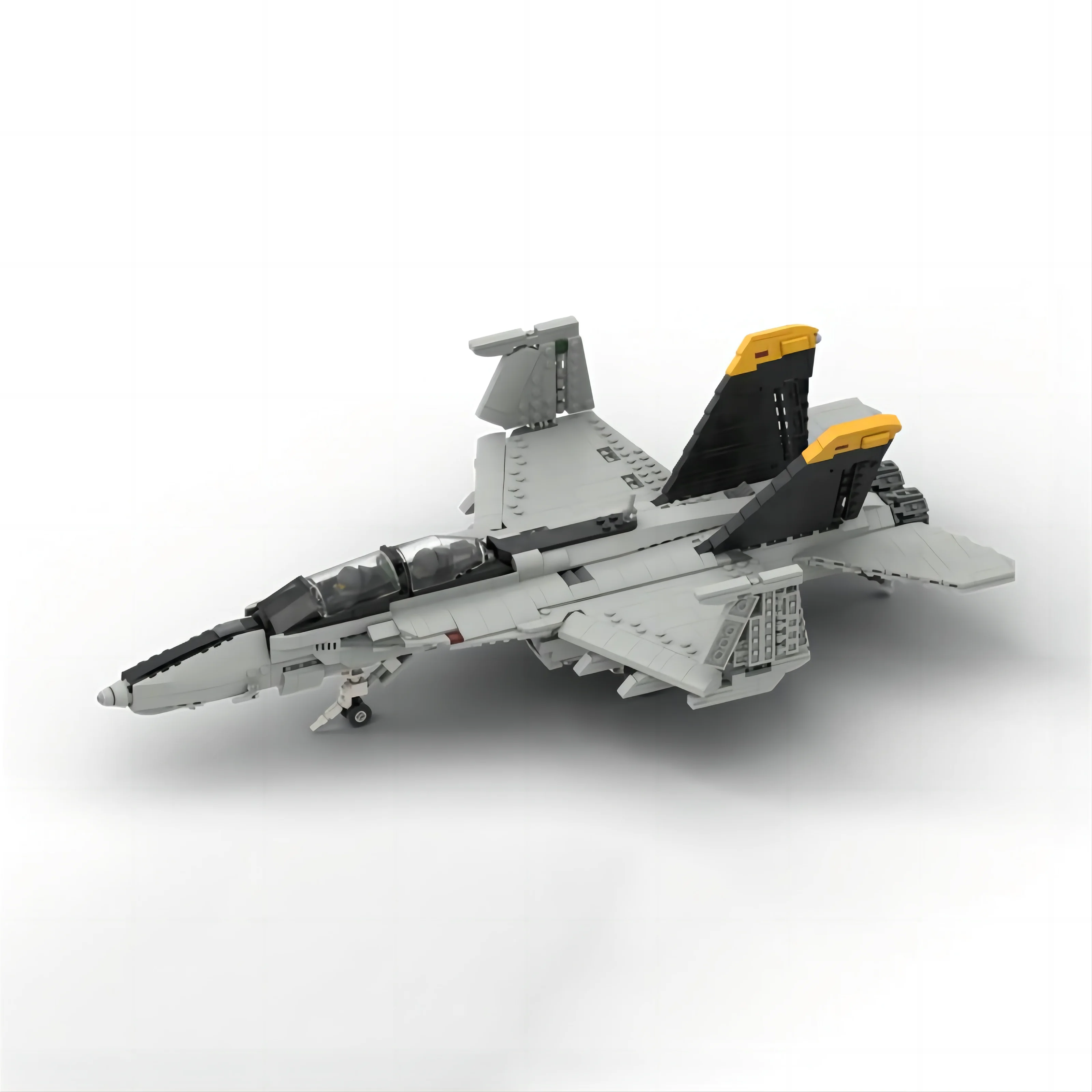 군용 빌딩 블록 MOC-112205 F/A-18F 슈퍼 호넷 전투 항공기, 1/35 체중계 소년 브릭, 비행기 모형 선물 장난감, 1807 개