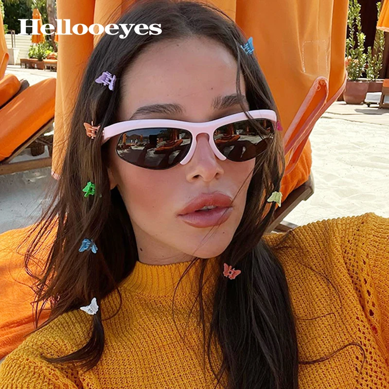 Fashion Sports Sunglasses Goggles Women Colorful Half Frame