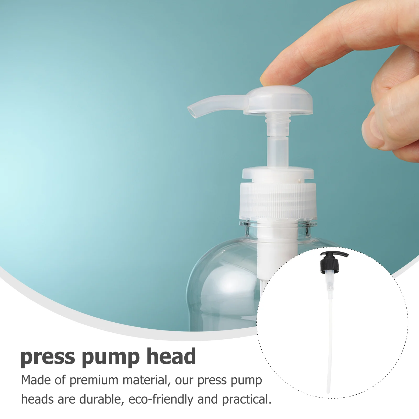 Soap Dispenser 4PCS Pump Emulsion Dispenser Press Pumps Replacement Nozzles