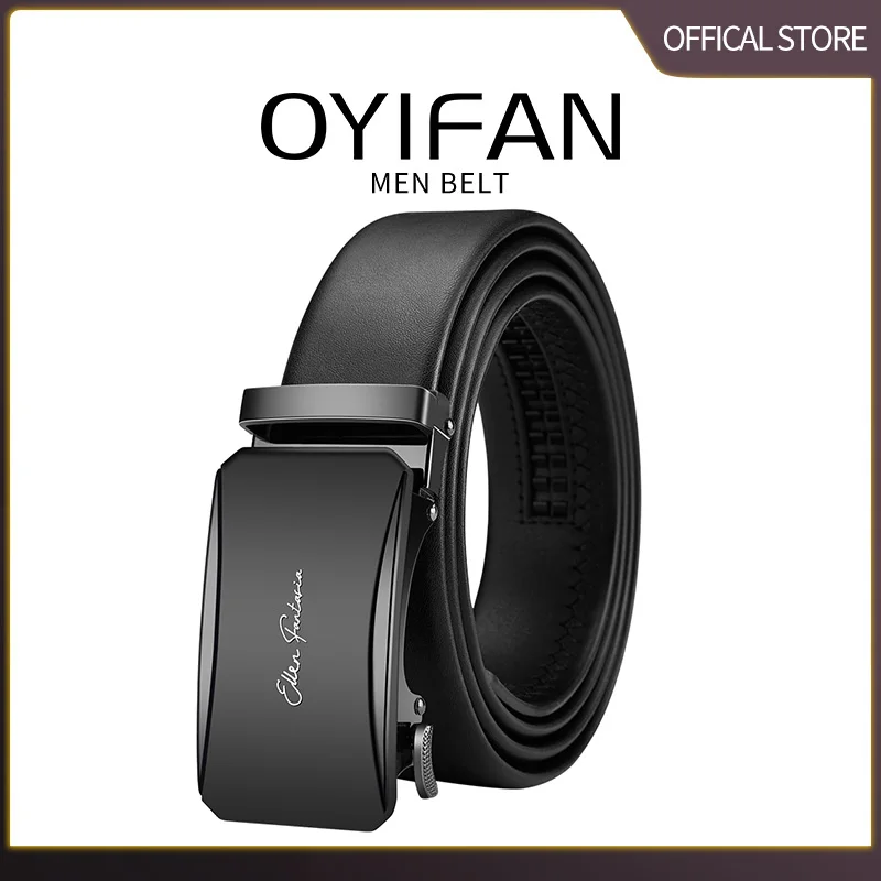Leather Belt Men Genuine Leather Belt for Men Mens Belts Waistband Male Man Waist Automatic belts Business belts - 4