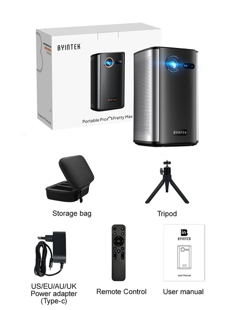 Byintek P70 Android スマートプロジェクター BYINTEK P70 3D 4K Wireless Projector - Portable & Smart