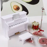 Kids Miniature Toys Mini Instrument Piano Violin Model For Ob11 Bjd Doll 1:12 Dollhouse Forest Family Furniture Accessories 2