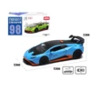 1/40 Lamborghini Huracan STO Super Racing Toy Car For Children CCA Diecast Metal Miniature Model Pull Back Collection Gift Boys 2