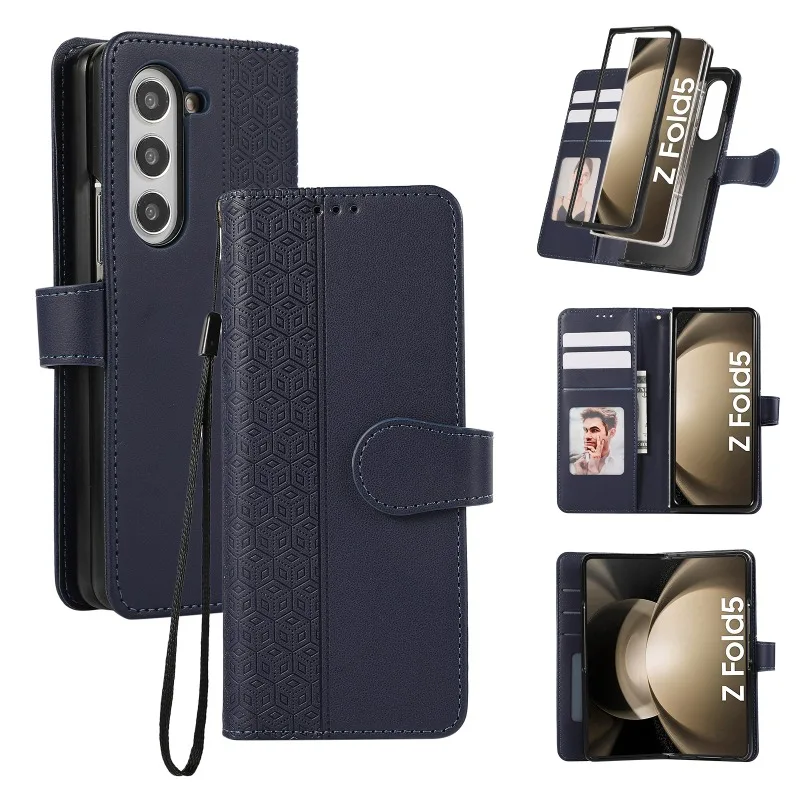 Leather Flip Wallet Phone Case with Card Holder - Protective Cover