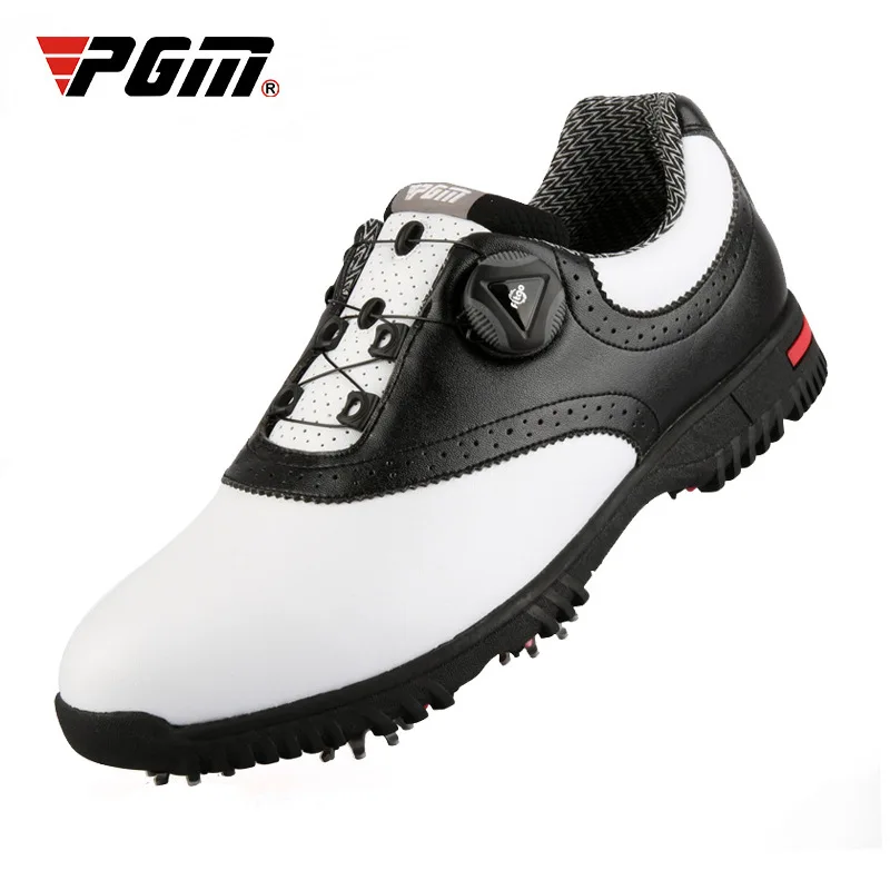 PGMGolfShoesMenWaterproofSportsShoesRotatingBucklesAntislip