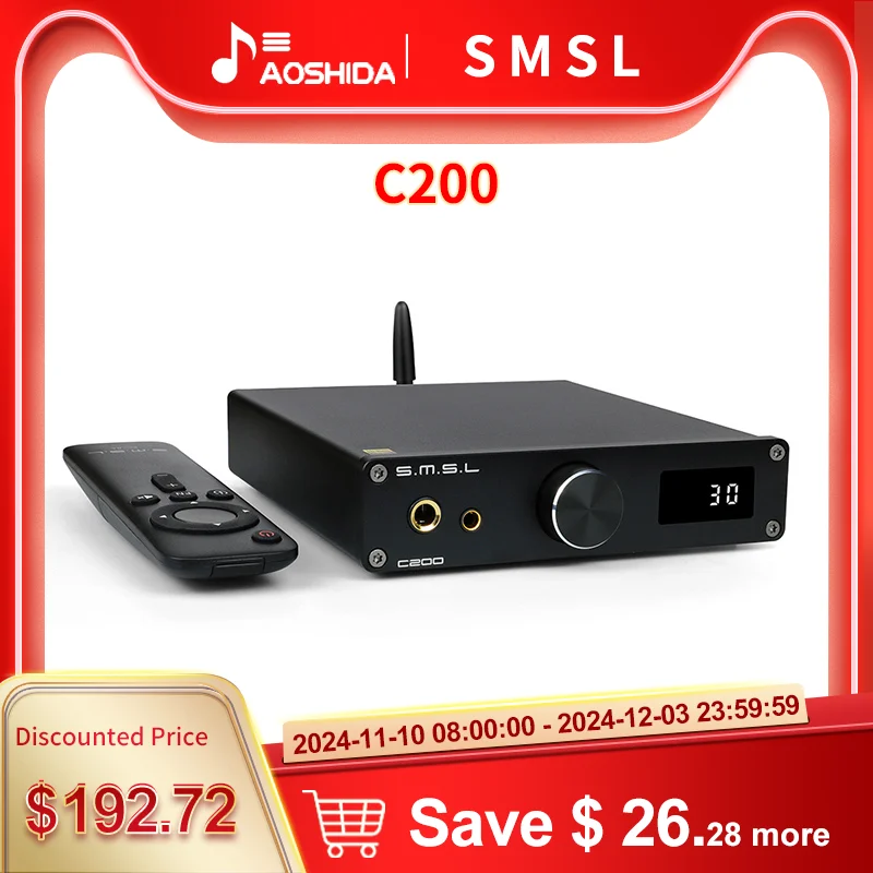 SMSL C200 いじ USB Bluetooth DAC ヘッドフォンアンプ