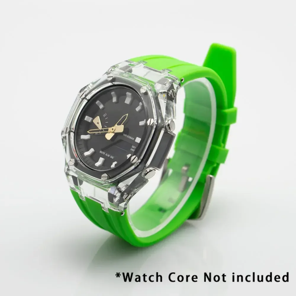 Transparent Rubber Strap Case Adapter and Replacement Band