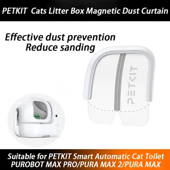 PETKIT Tenda per porta lettiera per gatti Tenda magnetica antipolvere Riduzione della toilette per gatti con sabbia speciale PURA MAX 2/ PURA MAX