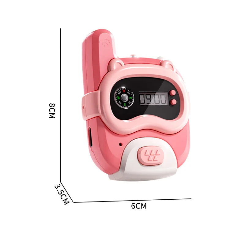 Walkie Talkie Children 800M Mini Watch Compass USB Charging School Outdoor Communication Kids Education Toy For 3 Years Gifts 6