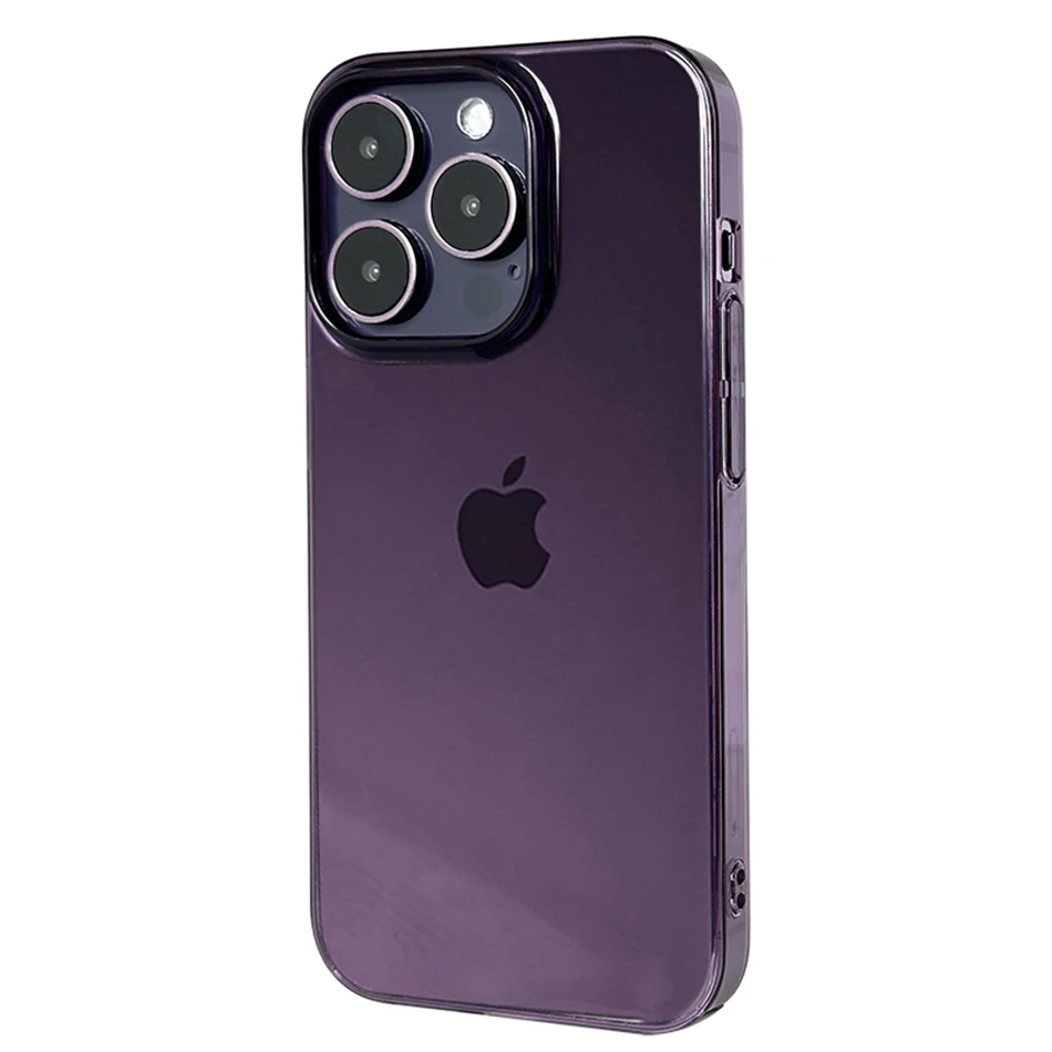 Sleek Ultra Thin Crystal Clear Matte Phone Case with Hard PC Back Cover