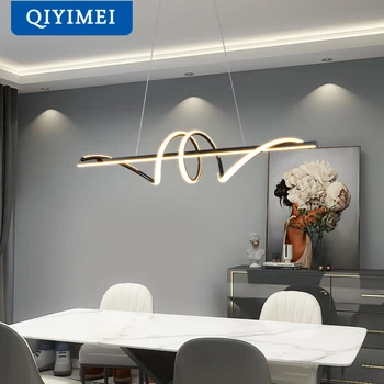 Lampade a sospensione moderne per soggiorno a led Lampada a sospensione per tavolo da pranzo cucina Guardaroba Ufficio Decorazioni per la casa Mobili minimalisti 1