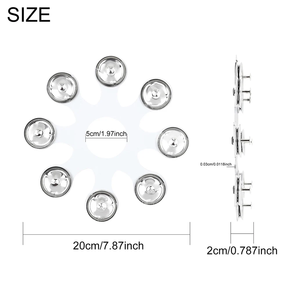 Stainless Steel Silicone Tambourine Rings Percussion Instrument