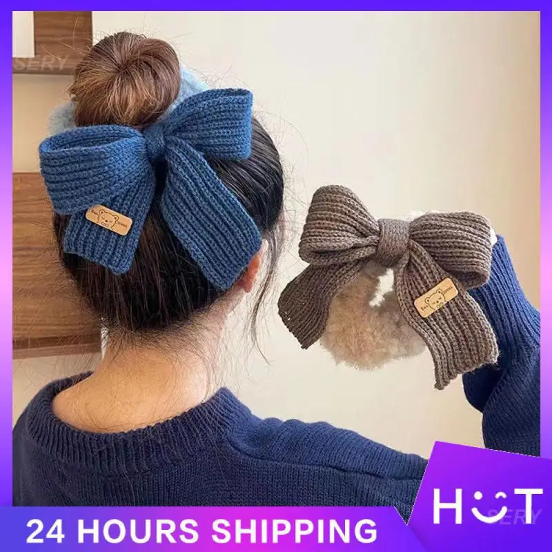 

Шерстяная повязка на голову, Модная вязаная повязка на голову с большим кишечником, зимняя модная мягкая и удобная мягкая повязка на голову для девушек