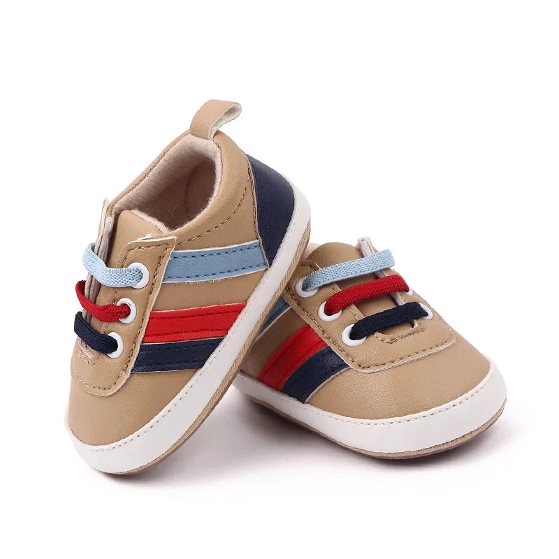 Baby Shoes Newborn Baby Boy Soft Sole Crib Anti-slip Sneaker for 0-18 Months