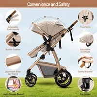 Poussette bébé 3 en 1, facile à plier, multifonctionnelle, voyage, Portable, siège de sécurité, cadre en aluminium Standard ue 5