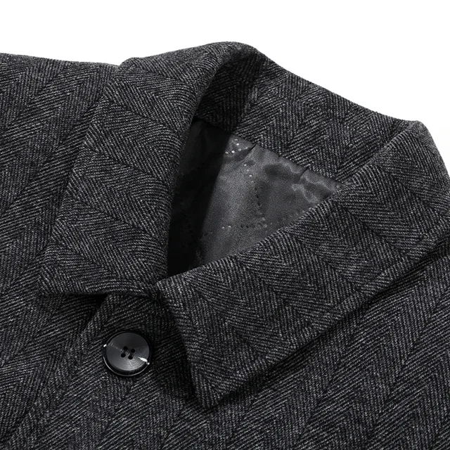 Mens Designer Knitted Wool Stretch Coat Casual Business Handsome Overcoat High Quality Fashion 2024 3