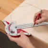Protractor Stainless Steel Woodworking Edge Ruler Angle Finder Vernier Caliper Measure Tool Baseboard Crafts Carpenter Tool 2