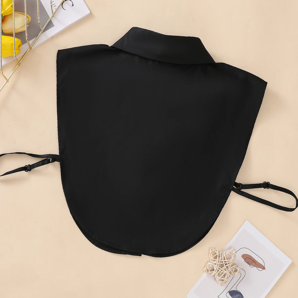 Modischer Fake-Kragen aus Baumwolle für Damen, einfacher Fake-Kragen im halben Hemd-Stil, vielseitiger und praktischer abnehmbarer Kragen – Detail 8
