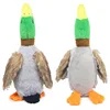 Cute Plush Duck Sound Toy Stuffed Squeaky Animal Squeak Dog Toy Cleaning Tooth Dog Chew Rope Toys Pet Dog Accessories Toys 1