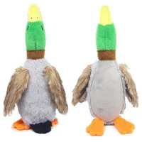 Cute Plush Duck Sound Toy Stuffed Squeaky Animal Squeak Dog Toy Cleaning Tooth Dog Chew Rope Toys Pet Dog Accessories Toys 1