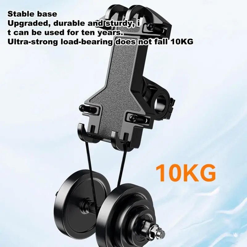 

Motorcycle Phone Mount Scooter Handlebar Mobile Mount Anti Slip Mobile Stand 360 Degrees Rotatable Phone Bracket Phone Clip Bike