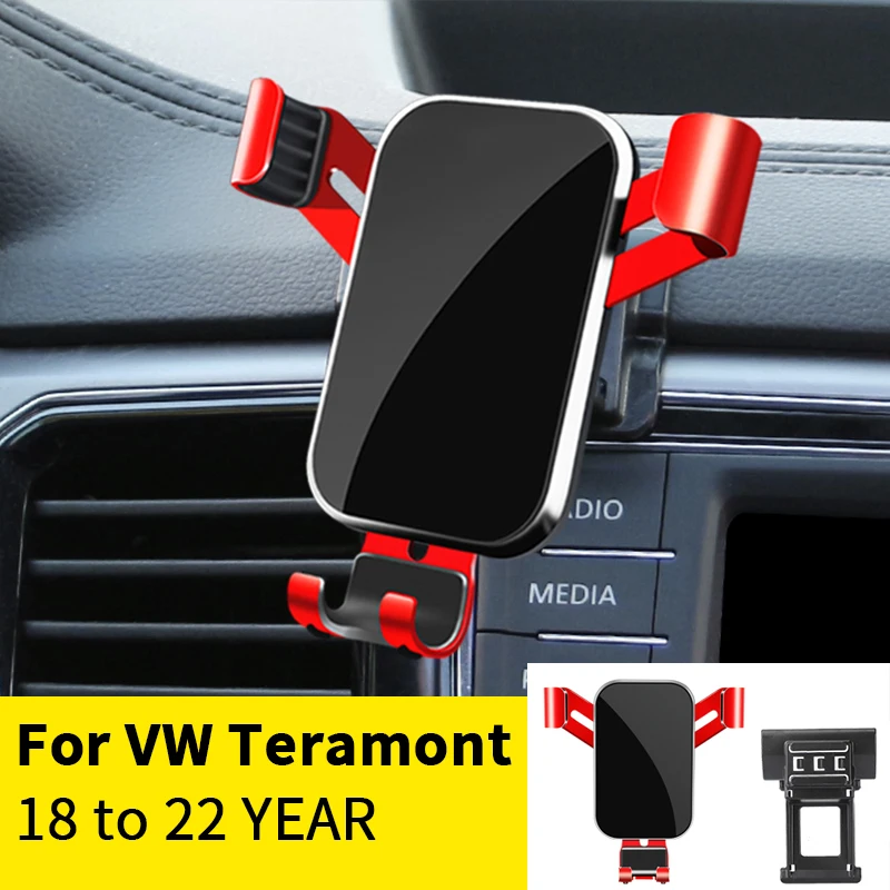 

For Car Cell Phone Holder Air Vent Mount GPS Gravity Navigation Accessories for Volkswagen Teramont 2018 to 2022 YEAR