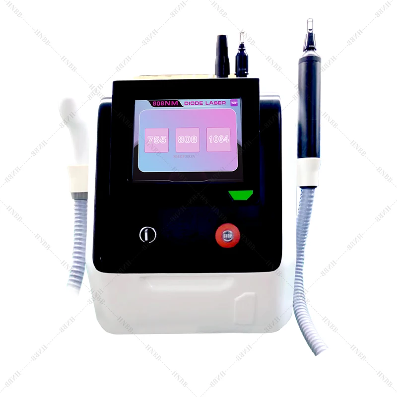 

2023 Newst 2in1 808nm Diode Laser Pico Laser Tattoo Removal and Hair Removal Machine PICOsecond Facial Hair Remover machine