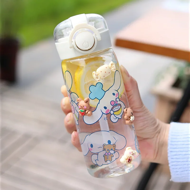 

Sanrio Cinnamoroll Water Cup Y2K 400Ml Kawaii My Melody Water Bottle Girls' Outdoor Large Capacity Portable Plastic Cup
